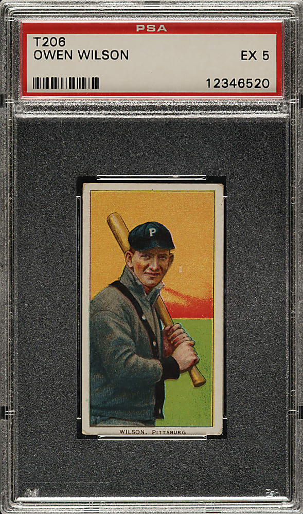 1909-1911 T206 White Border Owen Wilson PSA EX 5 - Sovereign 350 Back - 1 of 1 - Highest Graded!