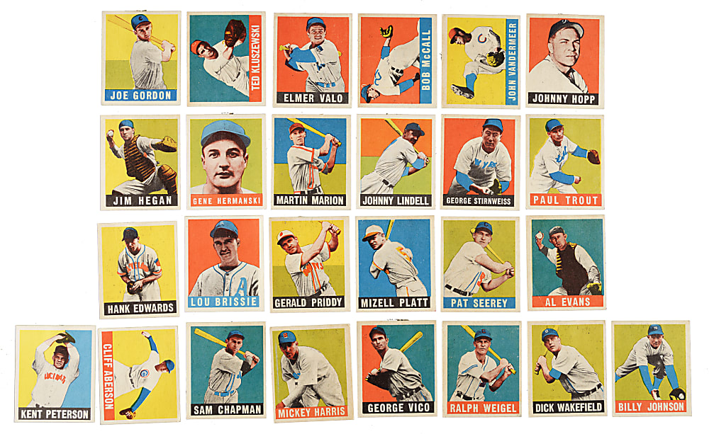 1948-1949 Leaf Collection (30) Including Bobby Doerr, Johnny Mize, and Ralph Kiner Rookie