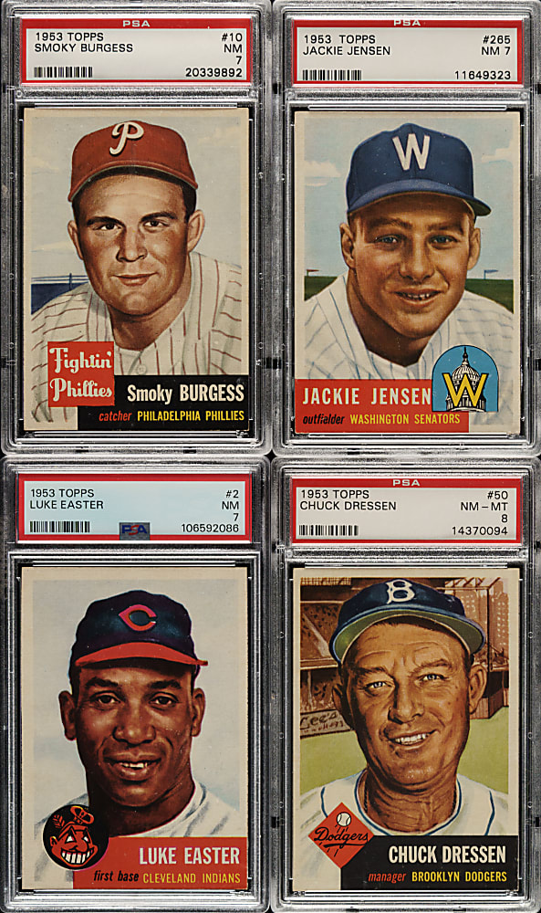 1953 Topps PSA NM-MT 8 and NM 7 Collection (127)