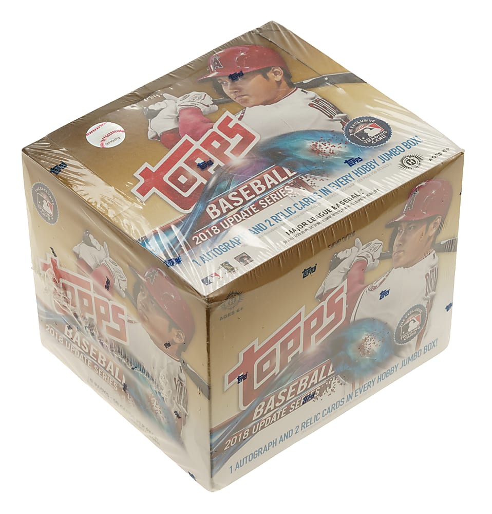 2018 Topps Update Factory-Sealed Unopened Jumbo Hobby Box (10 Packs) - Shohei Ohtani, Juan Soto, and Ronald Acuna Jr. Rookie Year