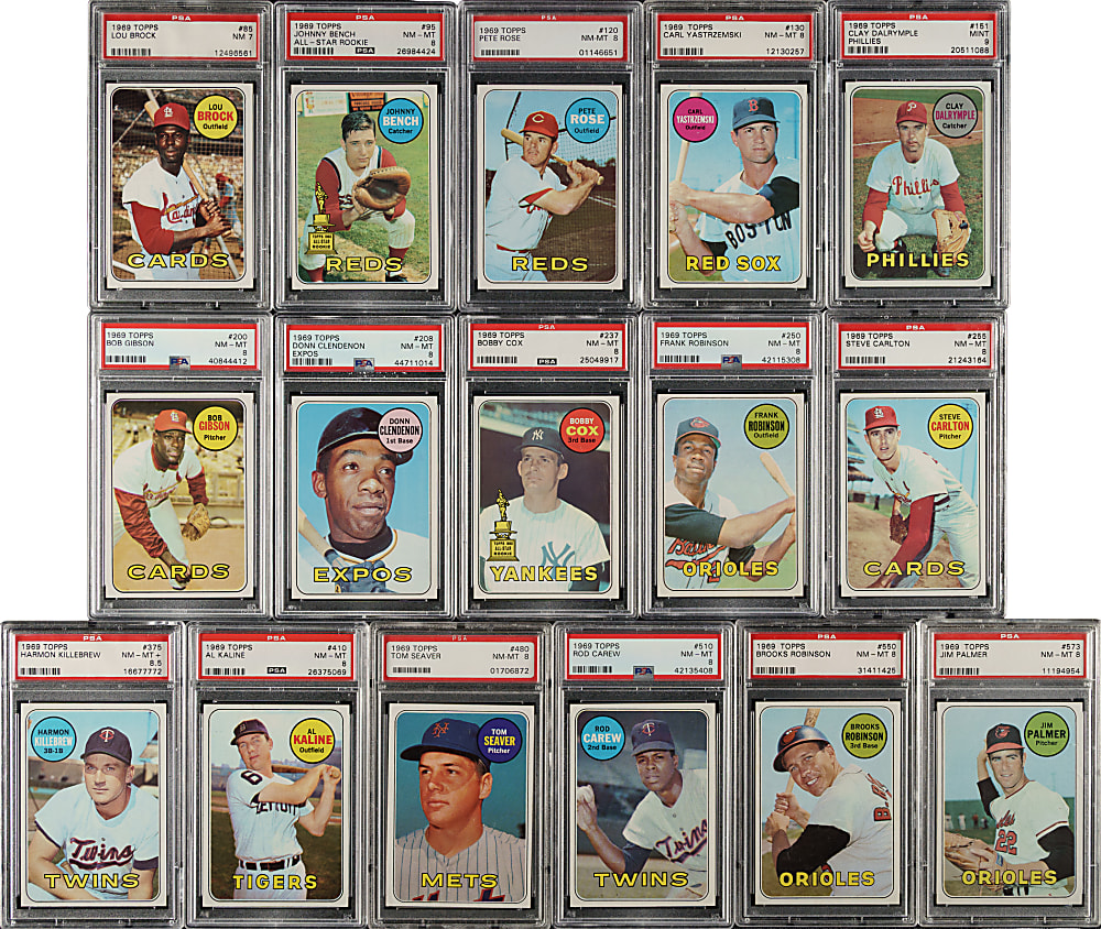 1969 Topps Near-Complete Master Set (695/696): #13 PSA Set Registry (8.08 GPA)