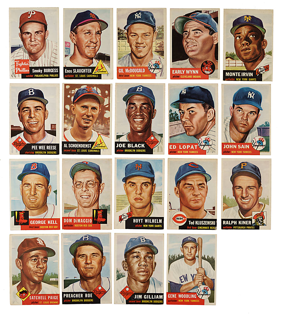 1953 Topps Complete Set (274) Including 24 PSA- and SGC-Graded Cards
