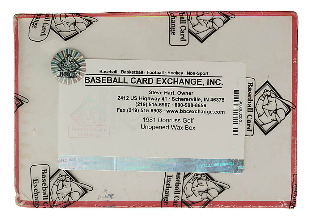 1981 Donruss Golf Stars Unopened Wax Box (36 Packs) - BBCE