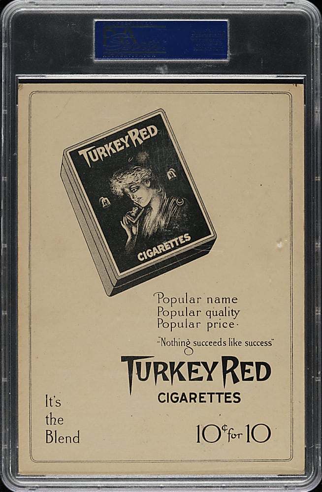 1911 T3 Turkey Red #94 George Gibson PSA VG-EX 4 - Advertising Back