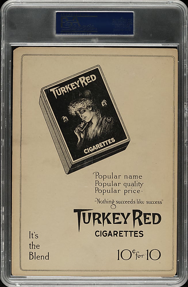 1911 T3 Turkey Red #102 Johnny Kling PSA VG-EX 4 - Advertising Back