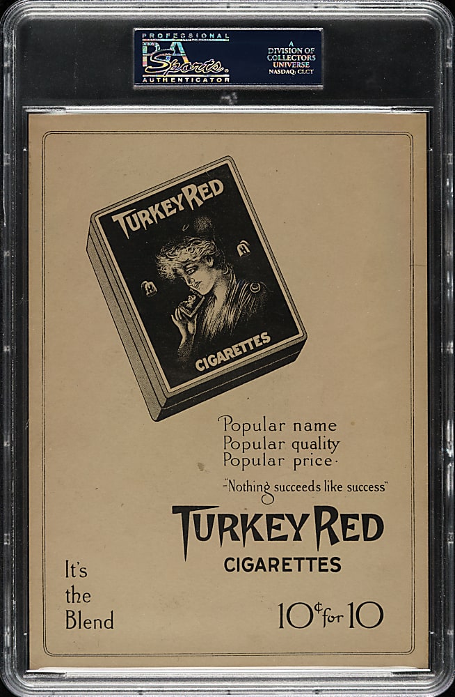 1911 T3 Turkey Red #111 Harry Niles PSA VG-EX 4 - Advertising Back