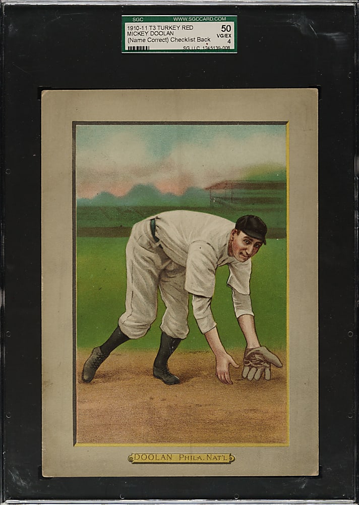 1911 T3 Turkey Red #90 Mickey Doolan SGC VG/EX 50