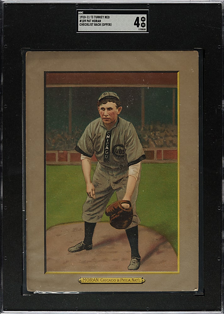 1911 T3 Turkey Red #109 Pat Moran SGC VG/EX 4