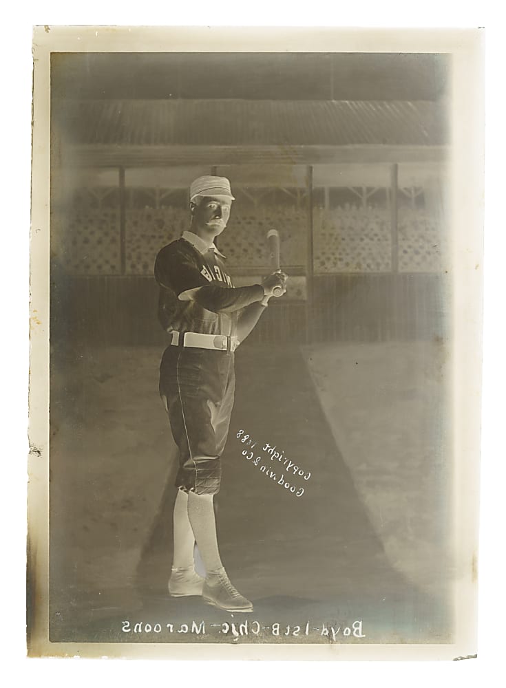 1887-1889 N172 Old Judge Charles Boyd Glass-Plate Negative