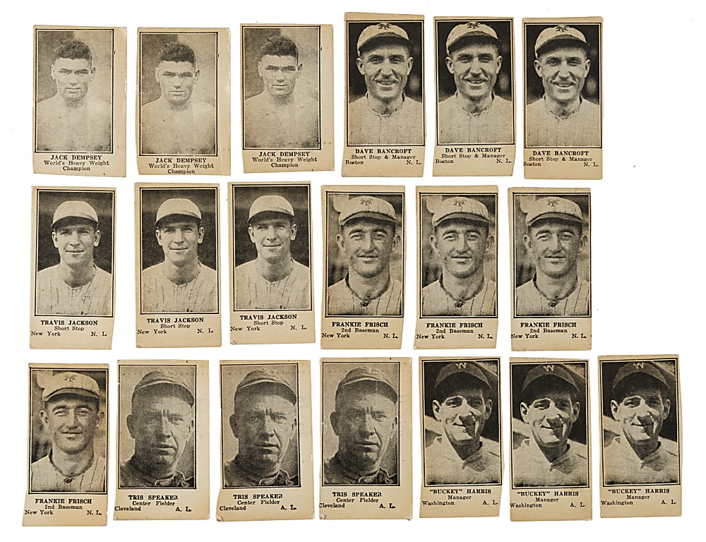 1925-1931 W580 and W590 Collection (135) Including Bancroft, Frisch, Speaker, and Dempsey
