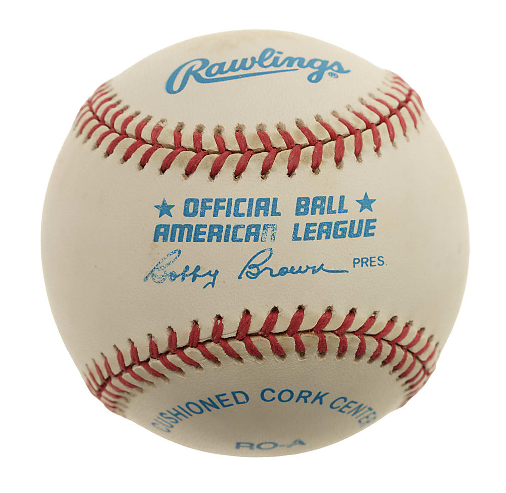 Mickey Mantle and Danny Mantle Dual-Signed Baseball with "H.C. 1994" Inscription - JSA