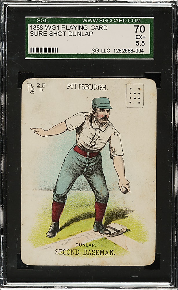 1888 WG1 Card Game Fred Dunlap SGC EX+ 70 - 1 of 1 - Highest Graded!