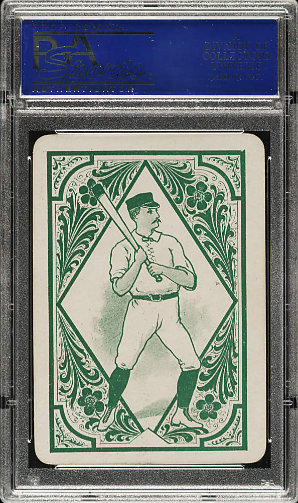 1889-1890 E. R. Williams #14 Dan Brouthers/Arlie Latham PSA NM-MT 8 - 1 of 2 - Highest Graded!