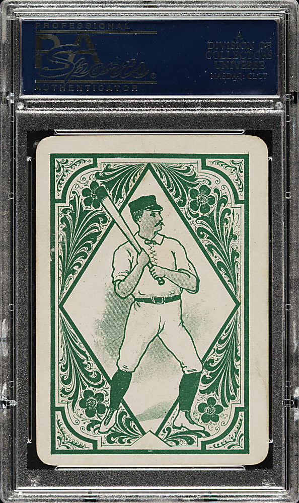 1889-1890 E. R. Williams #16 Al Myers/Cub Stricker PSA EX 5