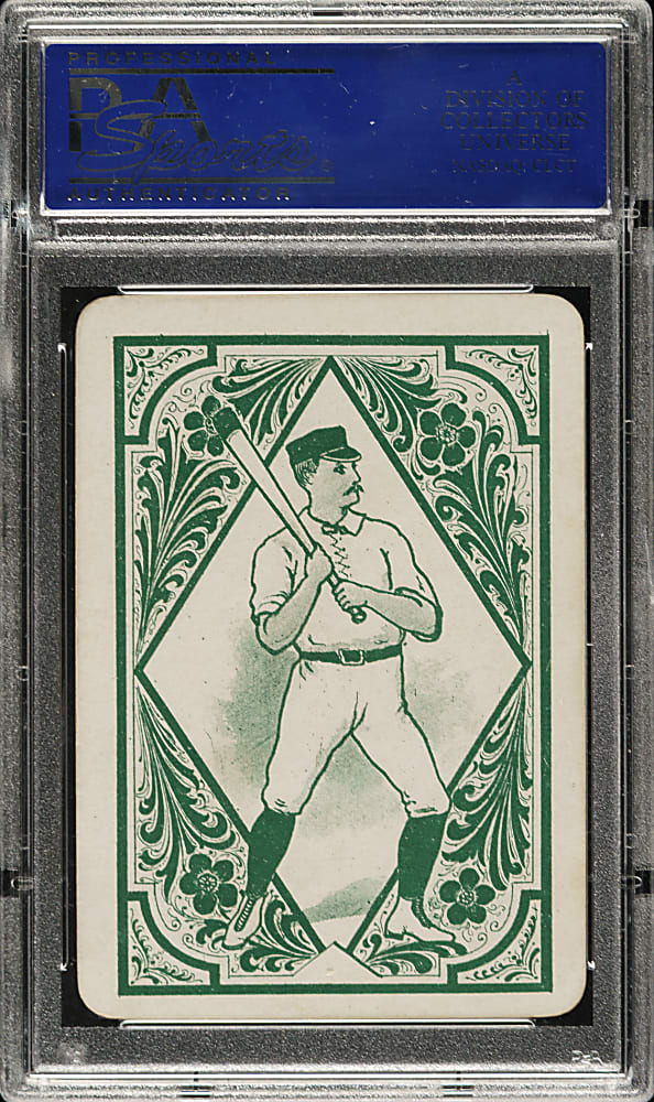 1889-1890 E. R. Williams #12 Jerry Denny/Mike Tiernan PSA EX 5