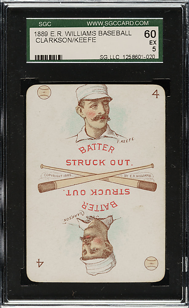 1889-1890 E. R. Williams #4 John Clarkson/Tim Keefe SGC EX 60