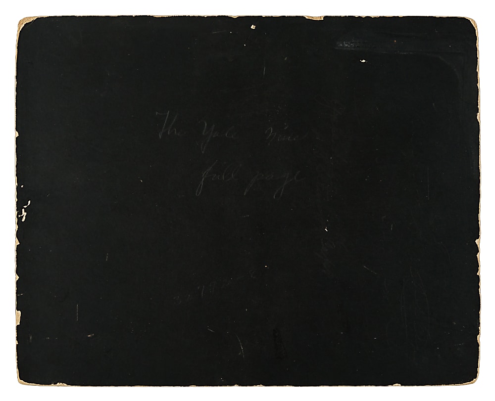 Circa 1886 Yale Baseball Imperial Team Cabinet with Amos Alonzo Stagg