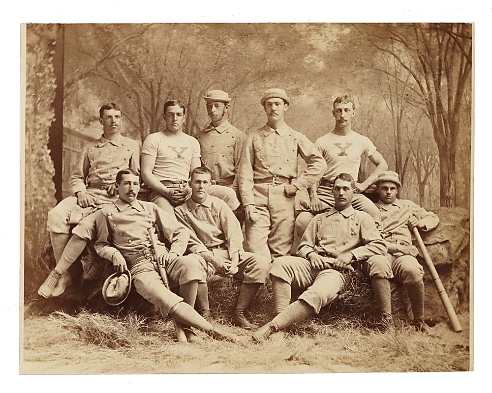 Circa 1881 Yale Baseball Team Cabinet with Walter Camp and Wild Bill Hutchison
