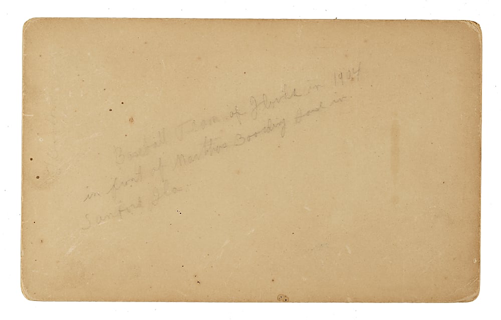 Circa 1903 Rollins College Baseball Team Cabinet with Rube Waddell