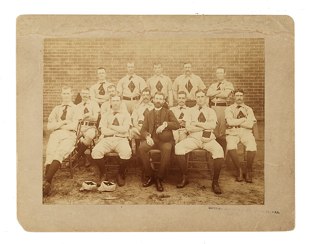Circa 1886 St. Louis Maroons Baseball Team Cabinet with Jack Glasscock