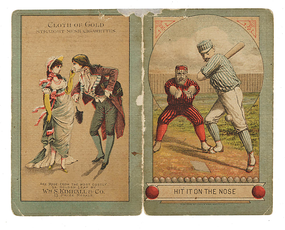 1884 New York Gotham (vs. Cleveland Blues) Scorecard with Roger Connor and John Ward