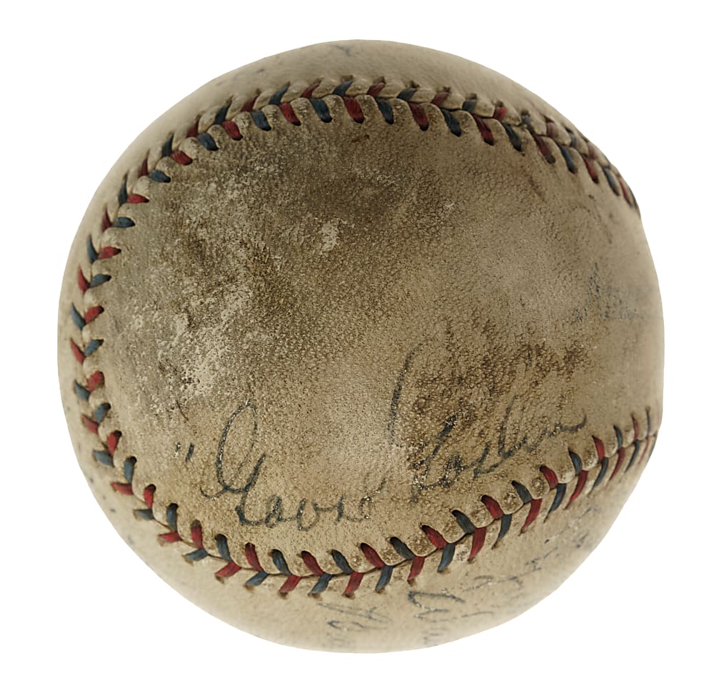 1931 New York Yankees/St. Louis Browns Multi-Signed Baseball with Babe Ruth and Lou Gehrig - JSA