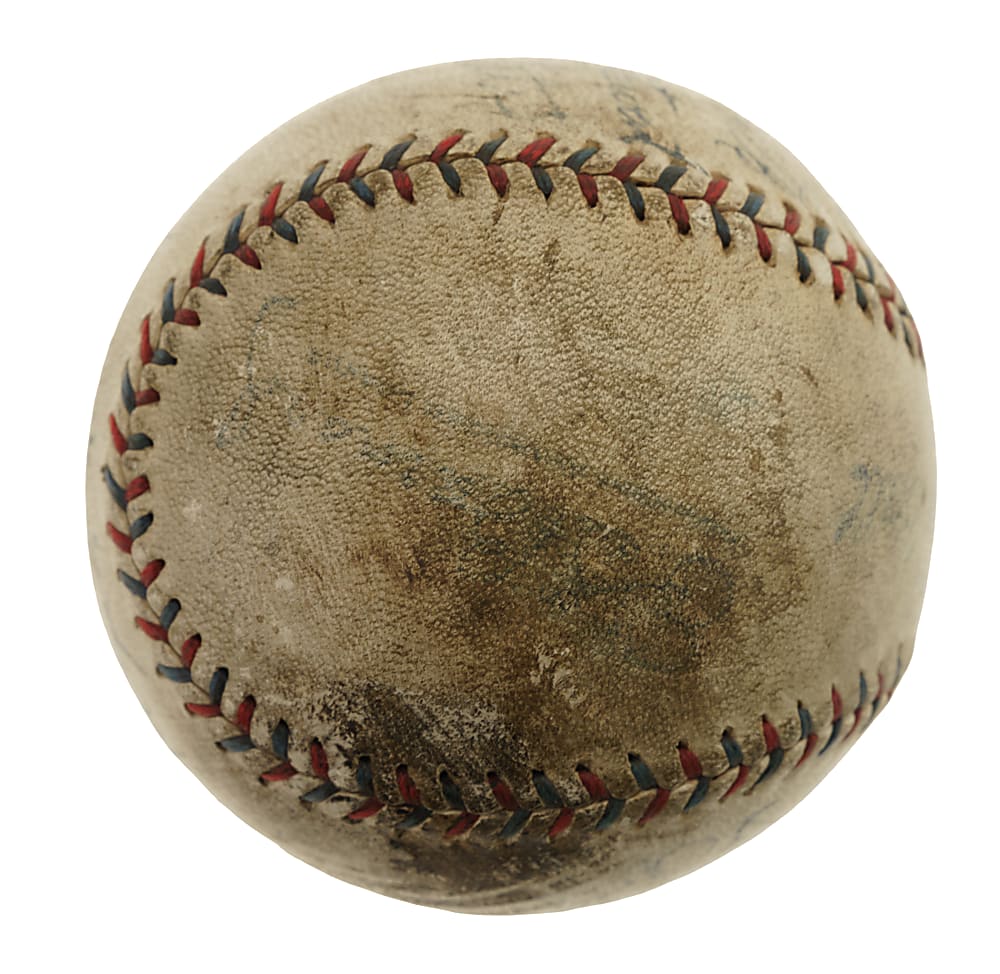 1931 New York Yankees/St. Louis Browns Multi-Signed Baseball with Babe Ruth and Lou Gehrig - JSA