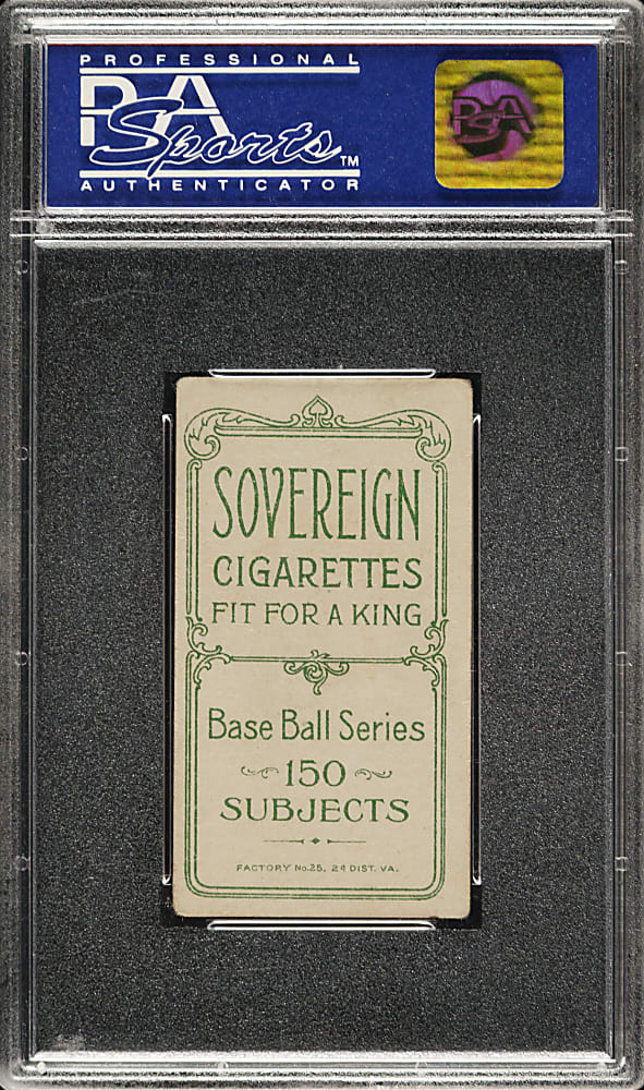 1909-1911 T206 White Border Chief Bender Portrait PSA VG-EX 4 - Sovereign 150 Back