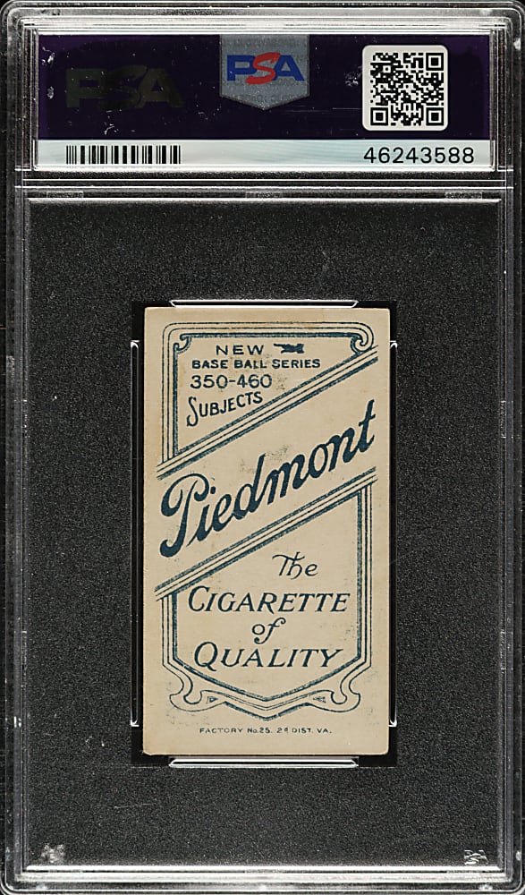 1909-1911 T206 White Border Zack Wheat Rookie PSA VG-EX+ 4.5