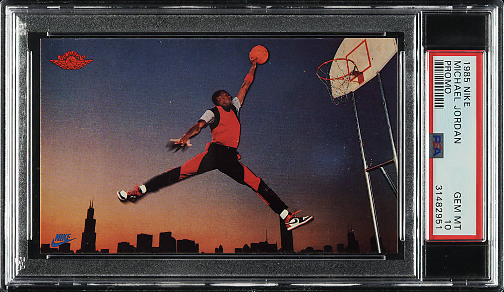1985 Nike Basketball Michael Jordan Rookie Promo PSA GEM MINT 10