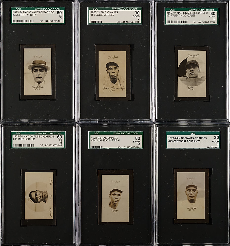 1923-1924 Nacionales Cigarros SGC-Graded Complete Set (40)