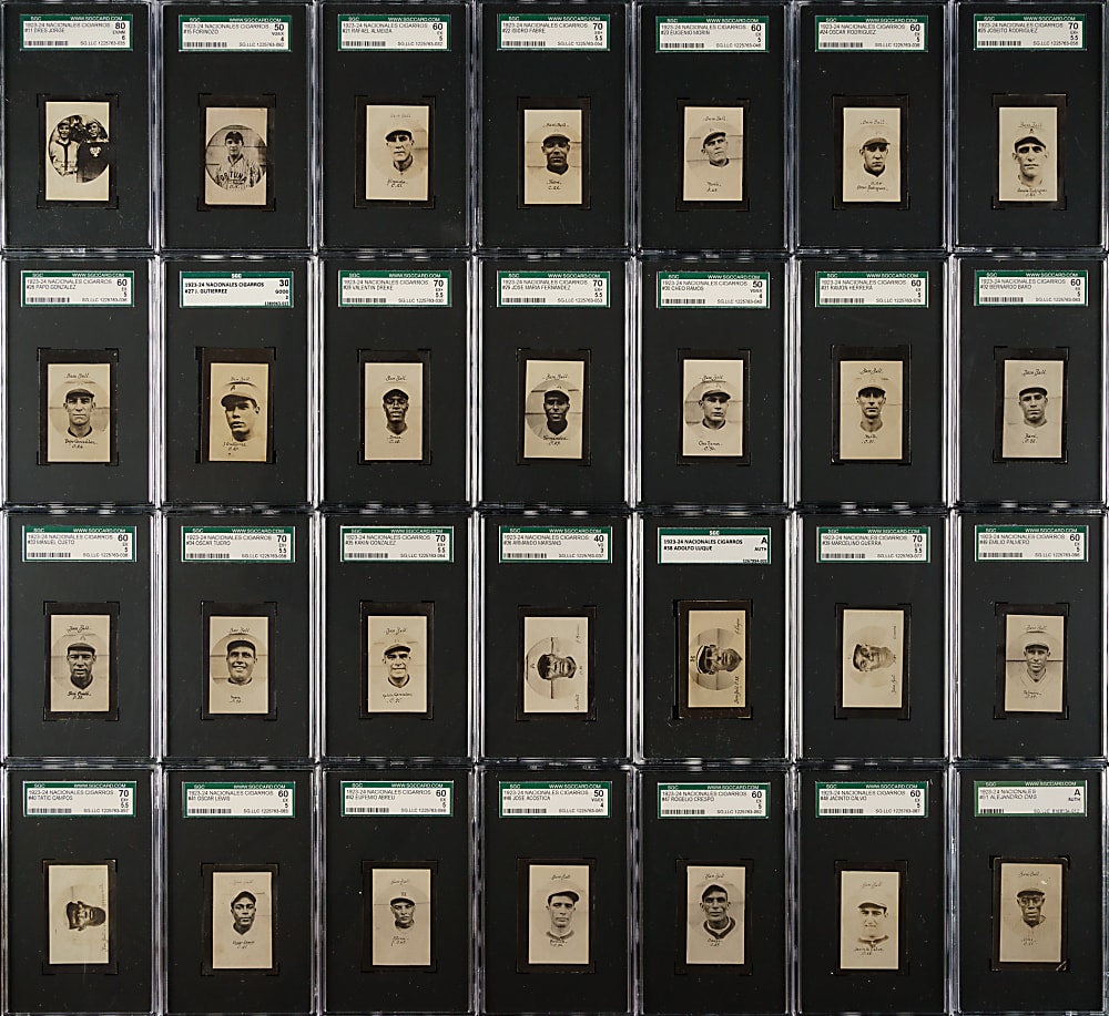 1923-1924 Nacionales Cigarros SGC-Graded Complete Set (40)