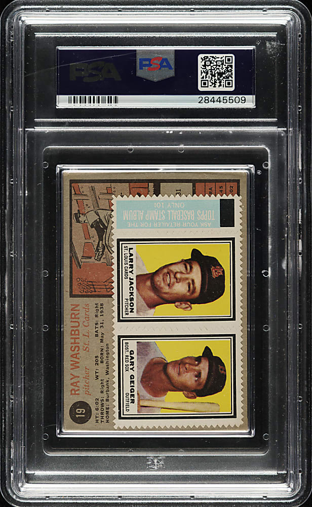 1962 Topps First Series Unopened Cello Pack PSA NM 7