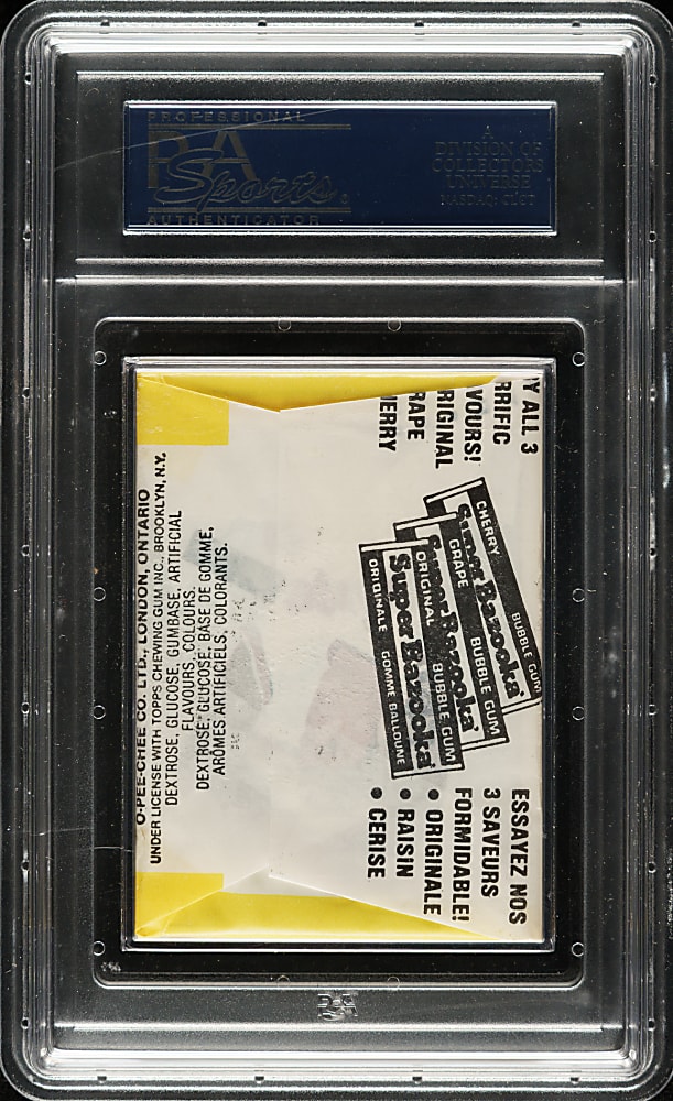 1979 O-Pee-Chee Unopened Wax Pack PSA MINT 9 - Nolan Ryan on Back