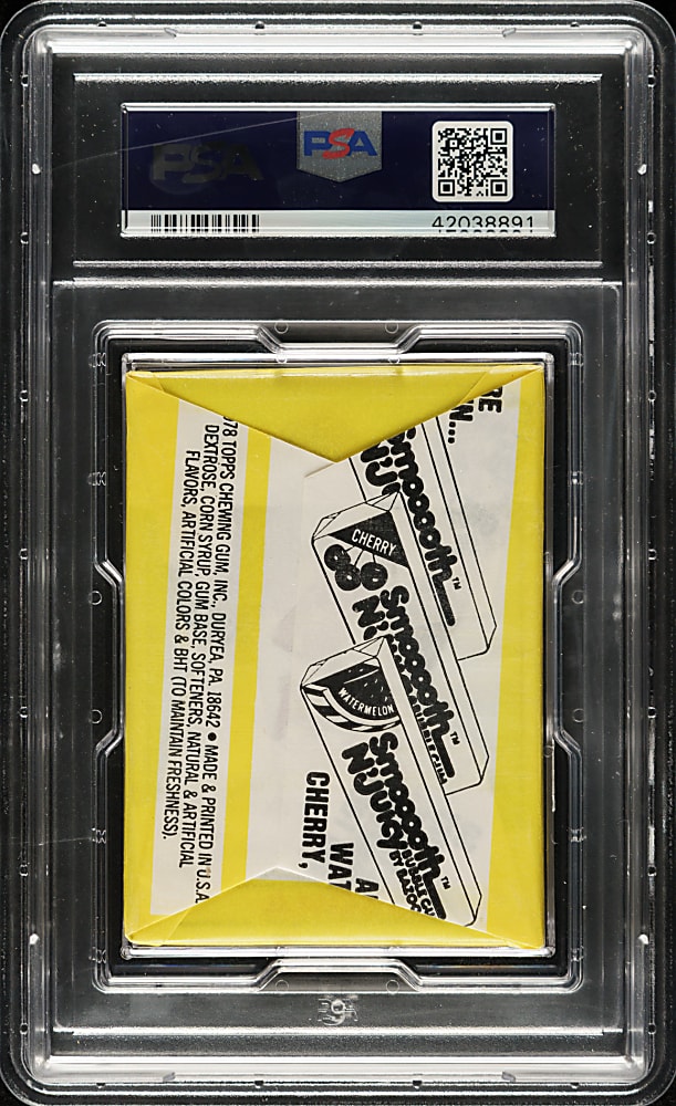 1979 Topps Unopened Wax Pack PSA NM-MT 8 - Nolan Ryan on Back