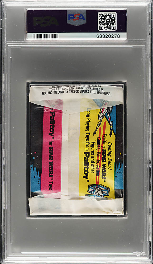 1977 Topps UK/Ireland "Star Wars" First Series Unopened Wax Pack PSA MINT 9 - Highest Graded!
