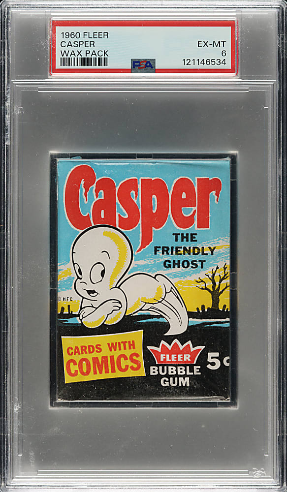 1960 Fleer "Casper" Unopened Wax Pack PSA EX-MT 6