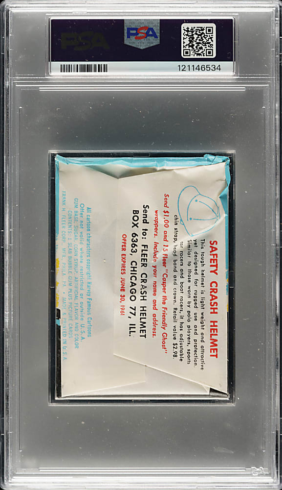 1960 Fleer "Casper" Unopened Wax Pack PSA EX-MT 6
