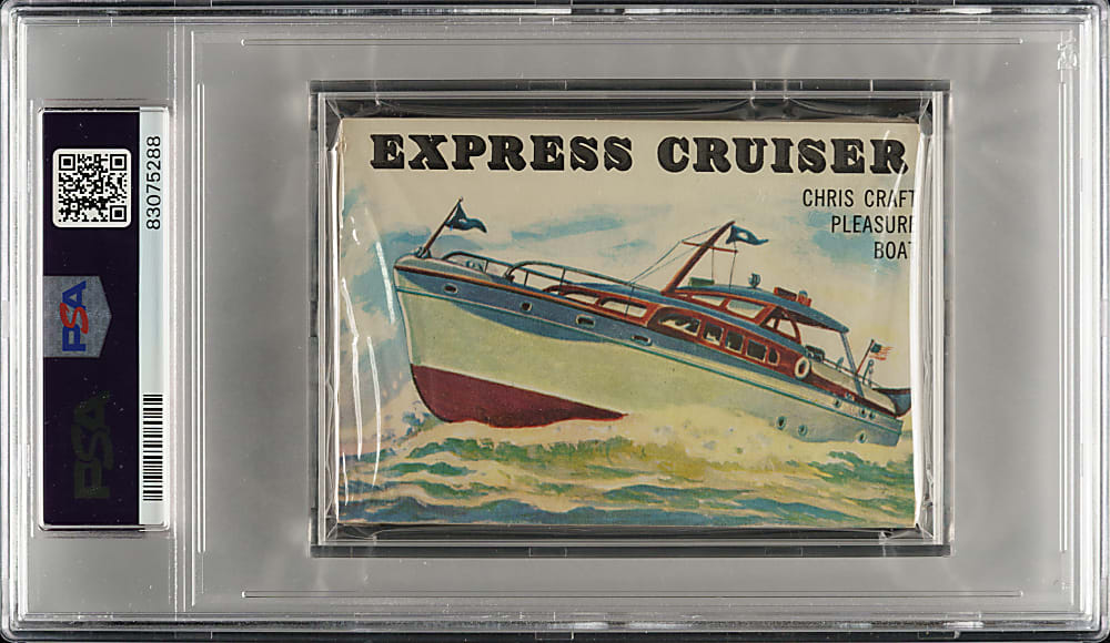 1955 Topps "Rails and Sails" Unopened Cello Pack PSA NM 7