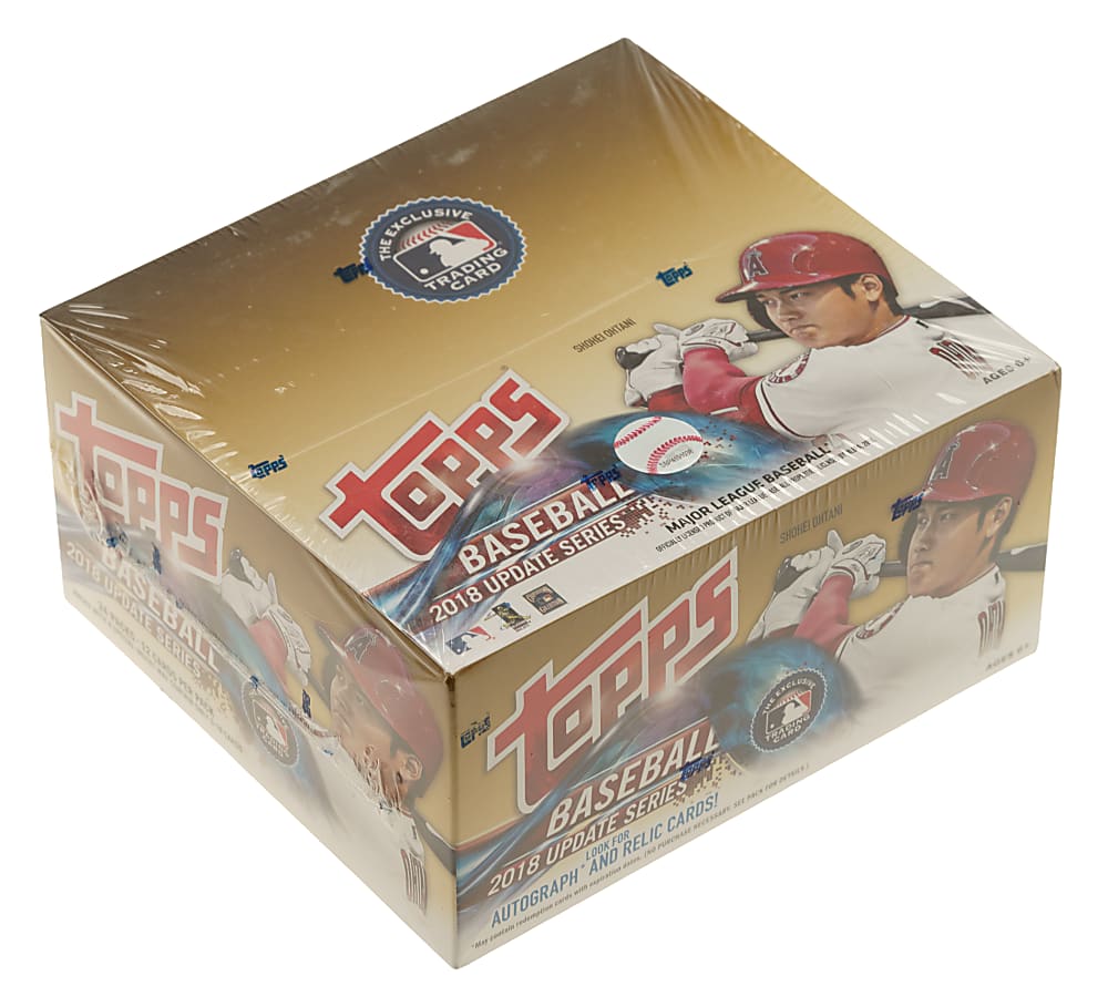 2018 Topps Update Factory-Sealed Unopened Retail Box (24 Packs) - Shohei Ohtani, Juan Soto, and Ronald Acuna Jr. Rookie Year