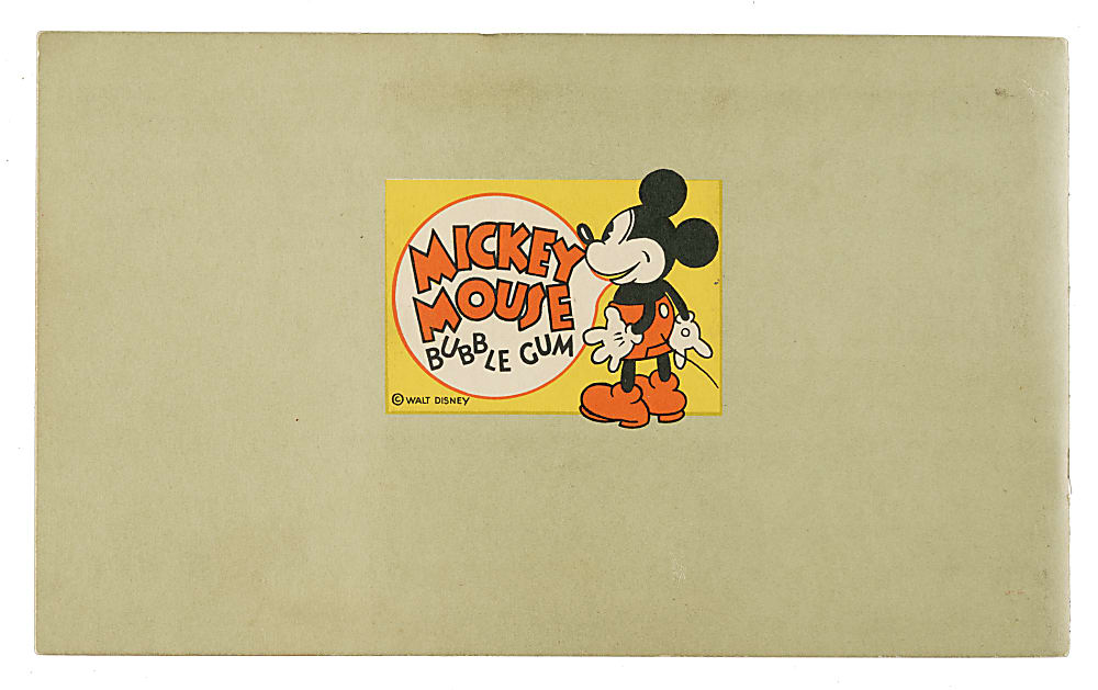 1935 R89 Gum, Inc. "Mickey Mouse" Bubble Gum Collection (6) in Original Display Album