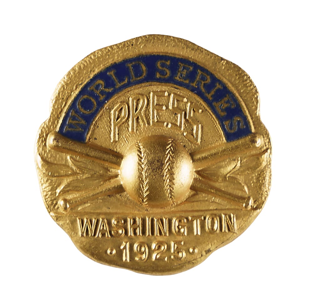 1925 Washington Senators World Series Press Pin