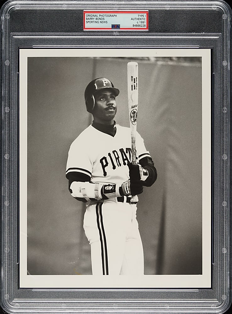 Circa 1991 Barry Bonds Original Sporting News Photograph PSA/DNA Type I