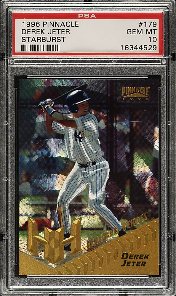 1996 Pinnacle #179 Derek Jeter Rookie Starburst PSA GEM MINT 10