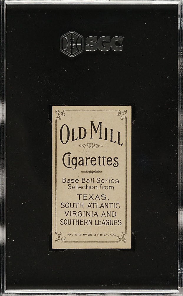 1909-1911 T206 White Border Shag Shaughnessy Southern Leaguer SGC EX/NM 6 - Old Mill Back