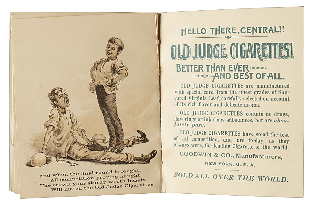 1880's Old Judge "Boxing Made Easy" Booklet