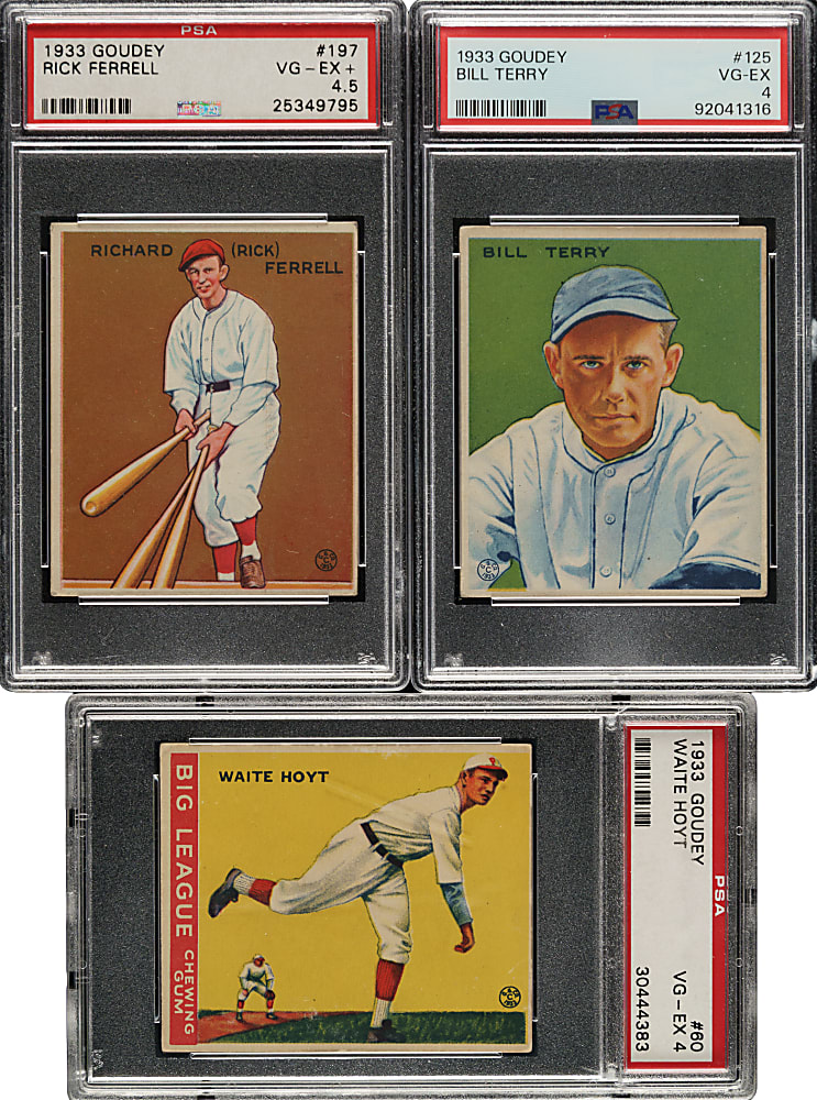 1933 R319 Goudey PSA-Graded Near-Complete Set (188/240)