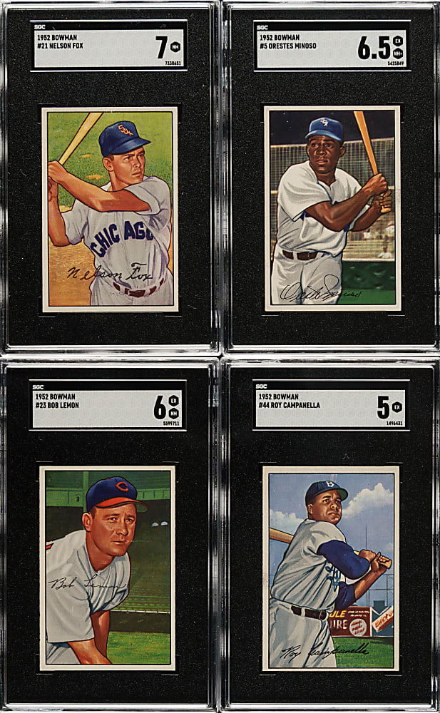 1952 Bowman Partial Set (179/252) Including Campanella, Spahn, and Snider