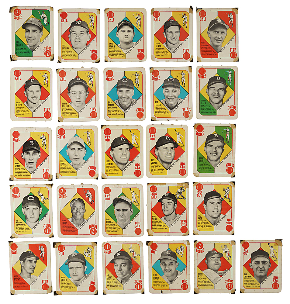 1951 Topps Blue and Red Backs Complete Set Pair (2 Sets, 104 Cards)