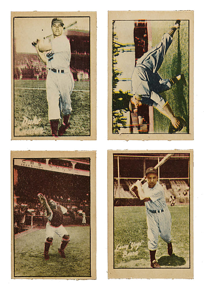 1952 Berk Ross Near-Complete Set (65/72) Including Berra, Campanella, Musial, and Snider